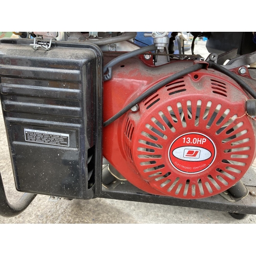 312 - A D&J POWER & CO FUEL GENERATOR 230/115V WITH OPERATION MANUAL NO VAT