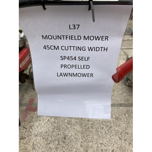 331 - MOUNTFIELDSP454 LAWN MOWER  NO VAT