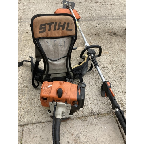 410 - STIHL BACKPACK STRIMMER NO VAT