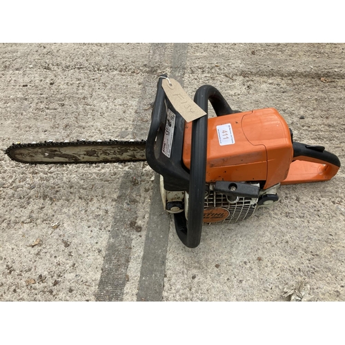 411 - STIHL CHAINSAW NO VAT