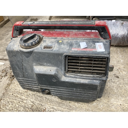 420 - HONDA GENERATOR BELIEVED WORKING NO WARRANTY  NO VAT