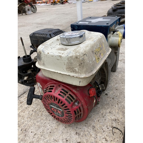 62 - GENERATOR WITH HONDA ENGINE  NO VAT