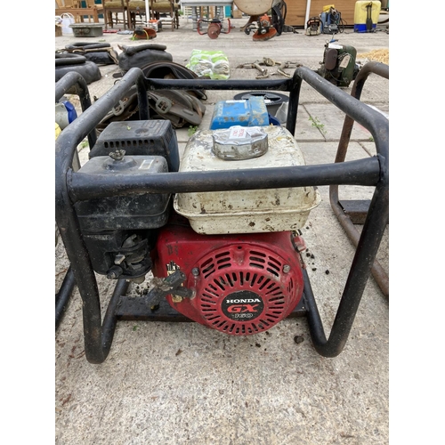 64 - GENERATOR WITH HONDA ENGINE  NO VAT