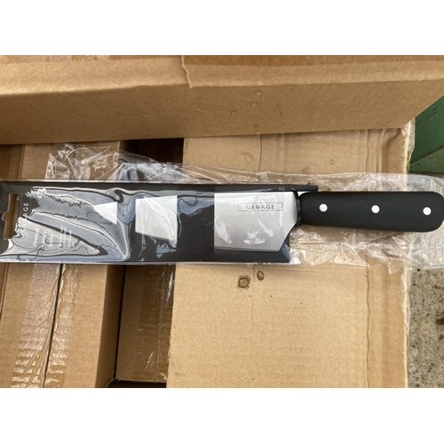 66 - TWO BOXES OF B.B.Q. KNIVES & FORKS  NO VAT