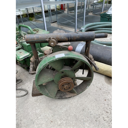 446 - 3 ITEMS -WINCH-3HP ENGINE -ANOTHER ENGINE +VAT