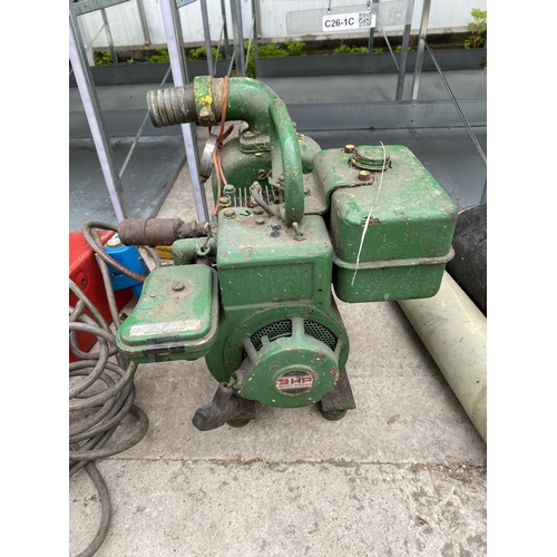 446 - 3 ITEMS -WINCH-3HP ENGINE -ANOTHER ENGINE +VAT