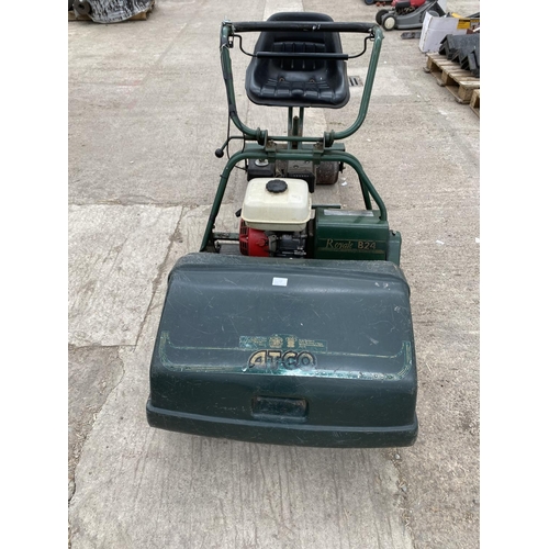 107 - ATCO ROYAL RIDE ON MOWER -WORKING ORDER-WITH MANUAL -PULL START- NO VAT