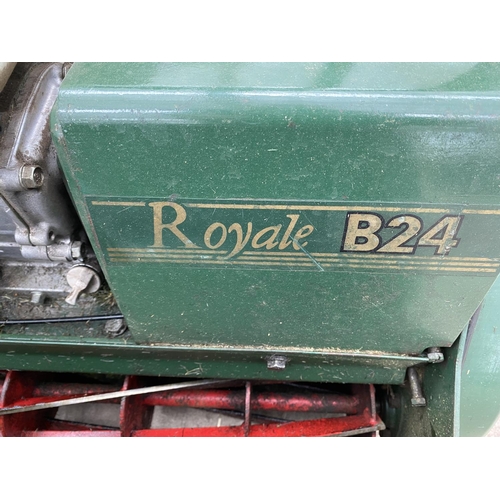 107 - ATCO ROYAL RIDE ON MOWER -WORKING ORDER-WITH MANUAL -PULL START- NO VAT