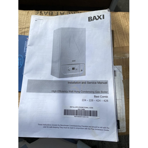 101 - BAXI 400 COMBI WALL MOUNTED HIGH EFFICIENCY
BOILER 6 MONTHS OLD  NO VAT