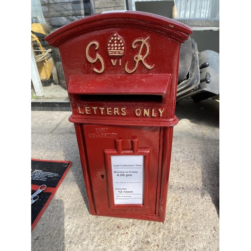 283 - A REPRODUCTION MAIL BOX +VAT