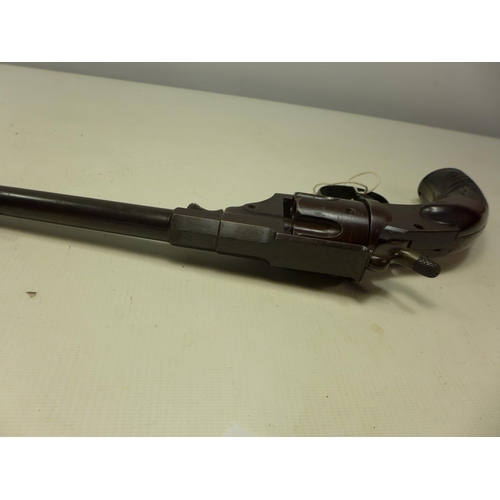 533 - A MODEL 1879 REICHS SIX SHOT 11MM OBSOLETE CALIBRE REVOLVER, 18CM BARREL