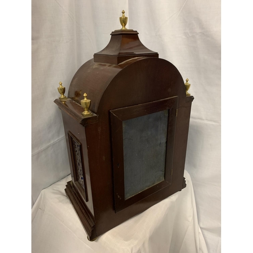 1 - A CIRCA 1890 MAHOGANY BRACKET CLOCK BY MARTIN OF LONDON, HAVING EIGHT DAY MOVEMENT WITH STRIKING AND... 