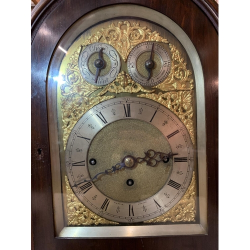 1 - A CIRCA 1890 MAHOGANY BRACKET CLOCK BY MARTIN OF LONDON, HAVING EIGHT DAY MOVEMENT WITH STRIKING AND... 