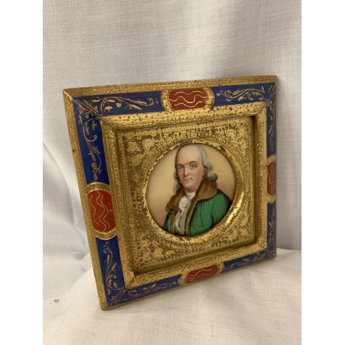 59 - A FRAMED MINATURE PORTRAIT