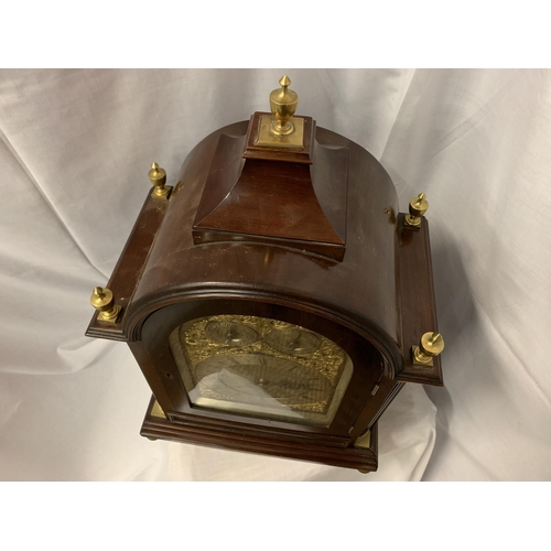 1 - A CIRCA 1890 MAHOGANY BRACKET CLOCK BY MARTIN OF LONDON, HAVING EIGHT DAY MOVEMENT WITH STRIKING AND... 