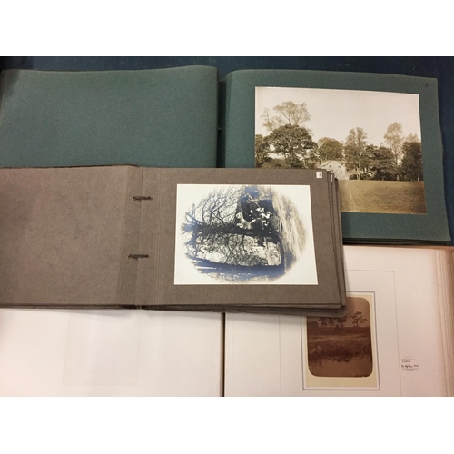 105 - THREE PHOTOGRAPH ALBUMS CONTAINING PHOTOS OF SCENERY AND LANDSCAPES TWO ALBUMS OF WHICH ARE DATED BA... 