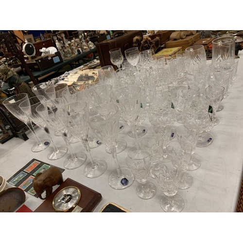 191 - A LARGE SELECTION OF CUT CRYSTAL GLASSWARE TO INCLUDE EDINBURGH CRYSTAL AND STUART CRYSTAL