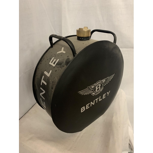 220A - A BENTLEY PETROL CAN WITH BRASS TOP