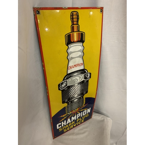 230 - A CHAMPION SPARK PLUG ENAMEL SIGN