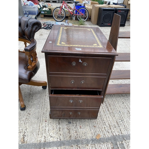 2462 - A REPRODUCTION TWO DRAWER FILING CABINET