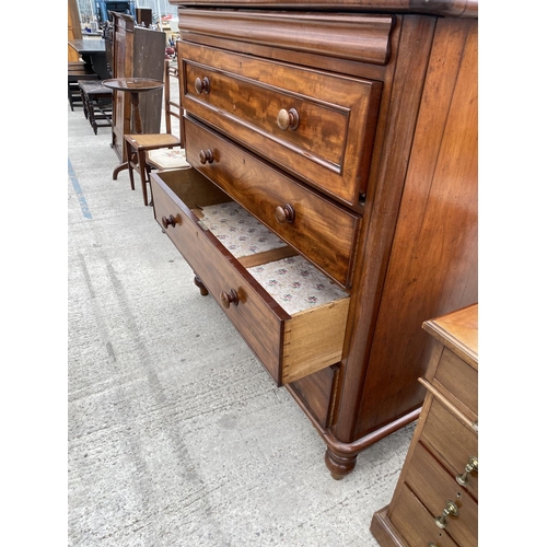 2474 - A 19TH CENTURY MAHONGANY SECRETAIRE CHEST 49