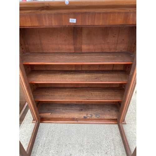 2476 - A VICTORIAN BOOKCASE TOP