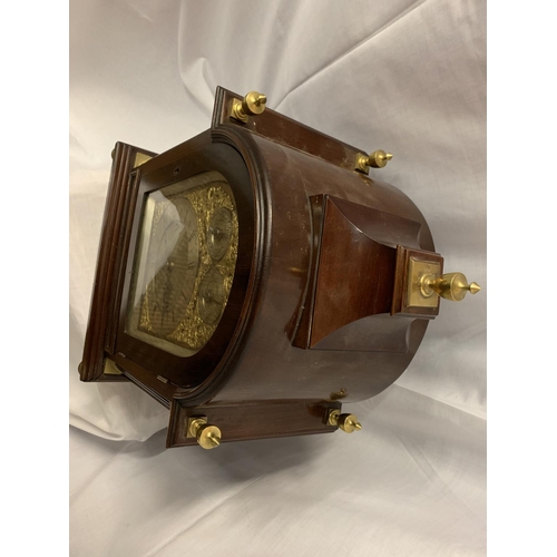 1 - A CIRCA 1890 MAHOGANY BRACKET CLOCK BY MARTIN OF LONDON, HAVING EIGHT DAY MOVEMENT WITH STRIKING AND... 