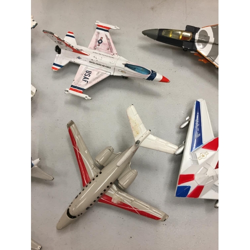 131 - SIX DIE-CAST MATCHBOX AND MATTEL AEROPLANES