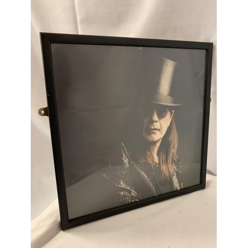 168 - THREE FRAMED PICTURES OF OZZY OSBOURNE