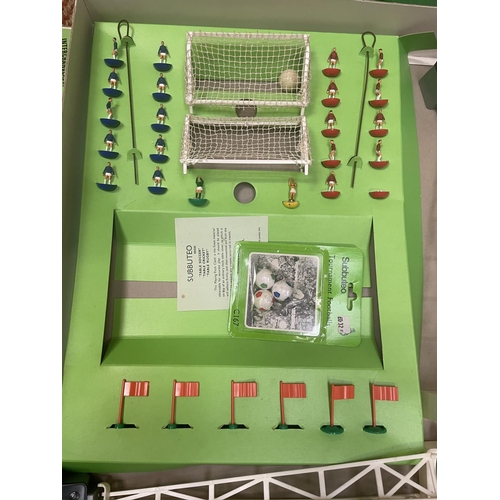 320 - A BOXED SUBBUTEO CONTINENTAL FLOODLIGHTING EDITION FOOTBALL SET  - COMPLETE WITH THREE TEAMS, TWO FL... 