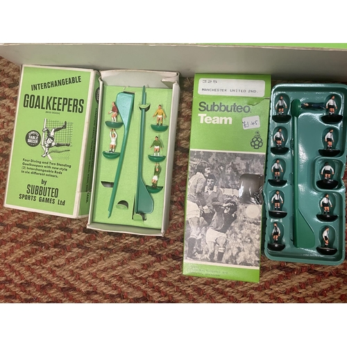 320 - A BOXED SUBBUTEO CONTINENTAL FLOODLIGHTING EDITION FOOTBALL SET  - COMPLETE WITH THREE TEAMS, TWO FL... 