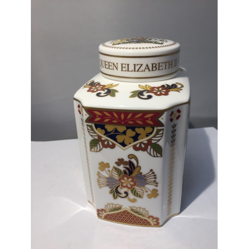 707 - A BOXED ROYAL WORCESTER LIMITED EDITION TEA CADDY 2/1000