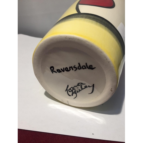 717 - A SIGNED LORNA BAILEY VASE RAVENSDALE