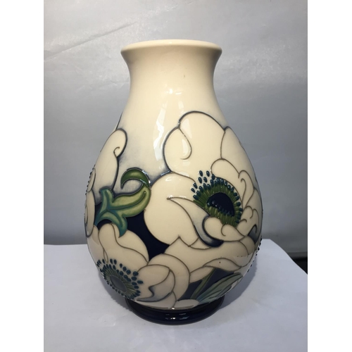 723 - A MOORCROFT SNOWSONG VASE 7 INCHES TALL