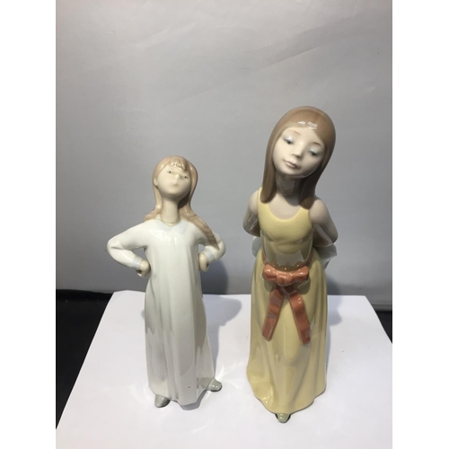 743 - TWO LLADRO FIGURINES OF LADIES