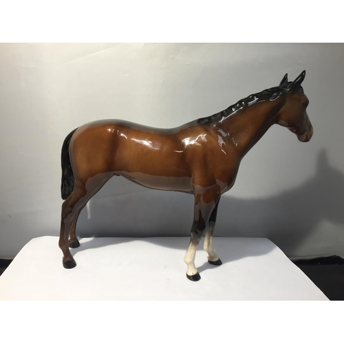 756 - A BESWICK BAY THOROUGHBRED HORSE