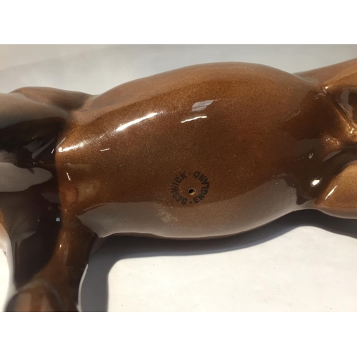 756 - A BESWICK BAY THOROUGHBRED HORSE