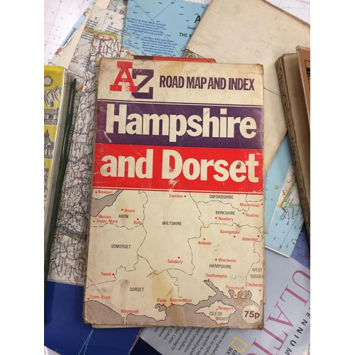 149 - A VARIETY OF ROAD MAPS, BRITISH AND EUROPEAN