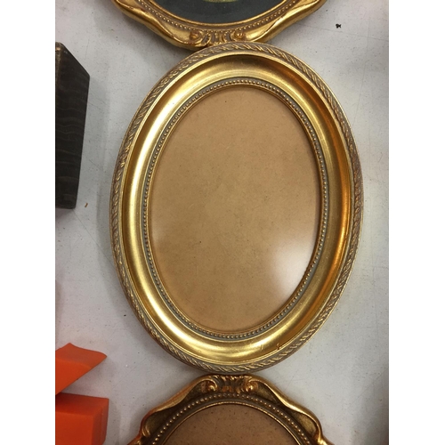 151 - THREE OVAL PICTURE FRAMES