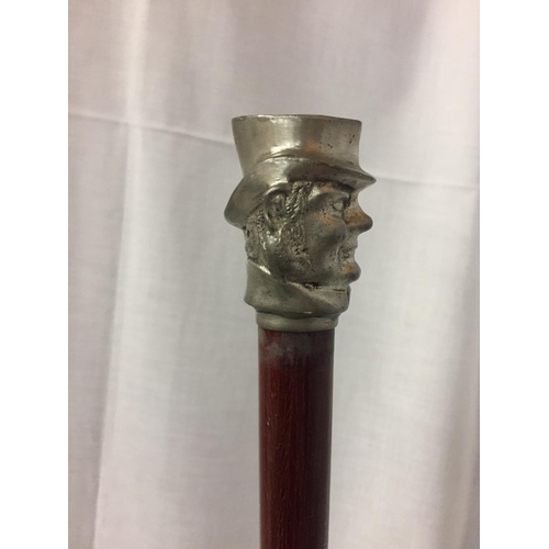 153A - A REGENCY GENTLEMANS HEAD WALKING STICK