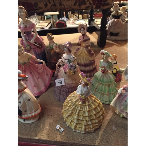 295 - A COLLECTION OF CERAMIC FIGURINES