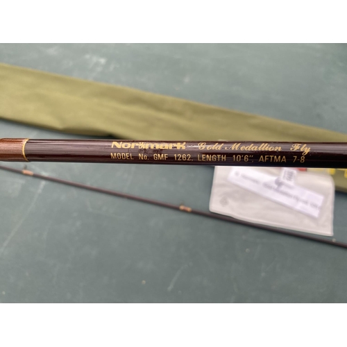 A NORMARK GOLD MEDALLION FLY FISHING ROD