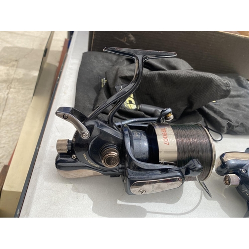 1514 - A GROUP OF THREE RARE 'MAVER TICA ABYSS' TF9007, BIG PIT BAIT RUNNER REELS IN EXCELLENT CONDITION EX... 