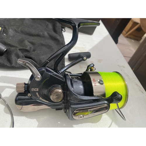 1514 - A GROUP OF THREE RARE 'MAVER TICA ABYSS' TF9007, BIG PIT BAIT RUNNER REELS IN EXCELLENT CONDITION EX... 