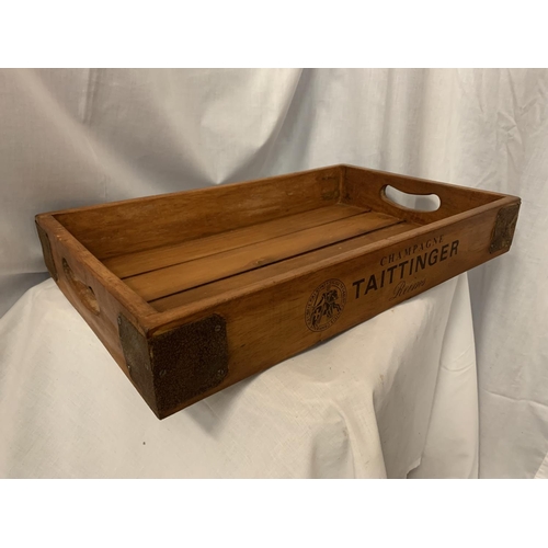 105 - A CHAMPAGNE TAITTINGER REIMS SERVING TRAY