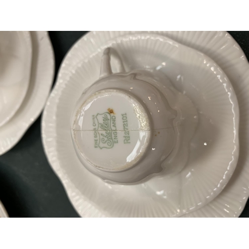 124 - A SHELLEY FINE BONE CHINA TEA SET
ONE CUP A/F