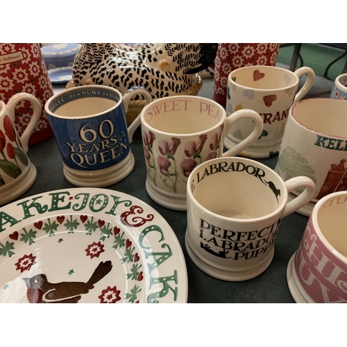 162 - A COLLECTION OF EMMA BRIDGEWATER CERAMICS TO INCLUDE MUGS, PLATES AND DIFFUSERS