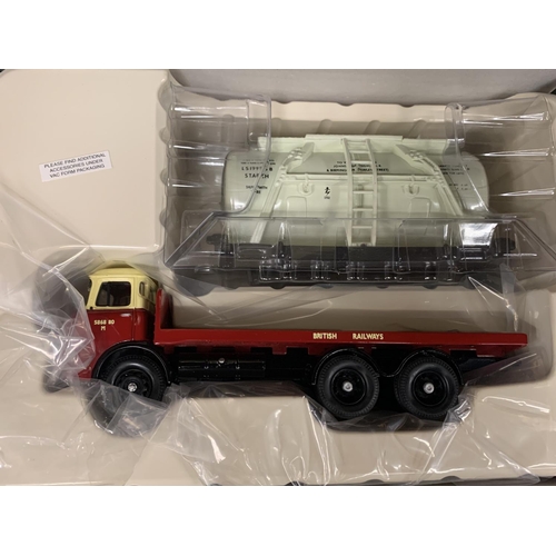 333 - A BOXED CORGI BRITISH RAILWAYS LIMITED EDITION ALBION REIVER PLATFORM LORRY & TANK CONTAINER LOAD 'B... 