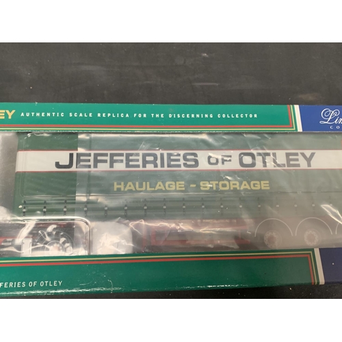 336 - A BOXED CORGI LIMITED EDITION VOLVO FH GLOBETROTTER CURTAINSIDE - JEFFERIES OF OTLEY