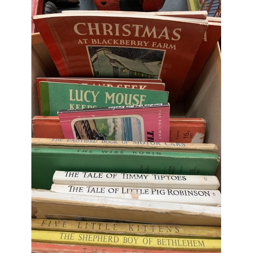 383 - A MIXED COLLECTION OF BOOKS TO INCLUDE LADYBIRD, BEATRIX POTTER AND JANE PILGRIM BOOKS